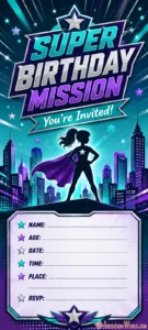 Wonder Woman Superhero Blank Invitation Wonder Woman Superhero Blank Invitation | Invitation World