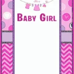 Baby Shower Invitation Template for Girls