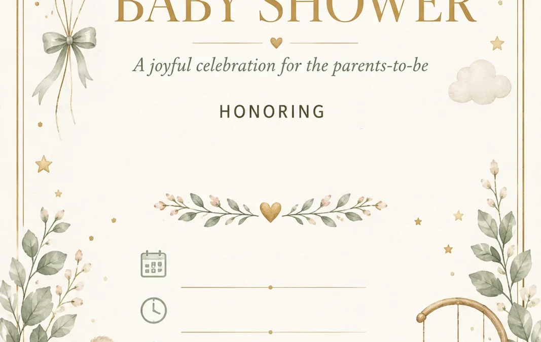 Free Couples Shower Invitation Cards 💕 Easy Templates