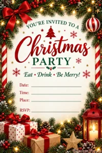 Christmas Party Invitation Template Christmas Party Invitation Template | Invitation World