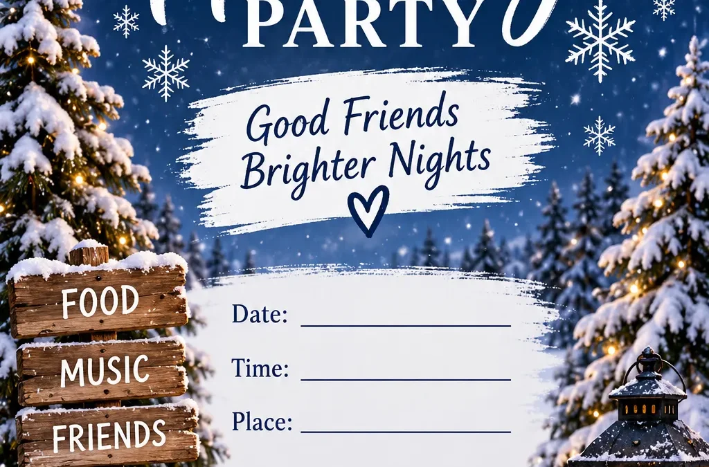 Holiday Party Invitation Templates 🎄 Free and Digital