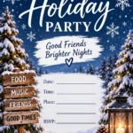 Holiday Party Blank Template | Invitation World