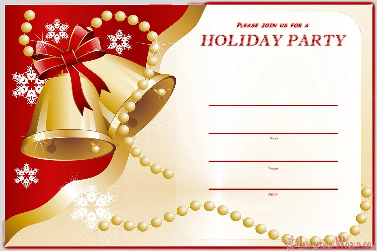 Holiday Party Invitation FREE Holiday Party Invitation FREE | Invitation World