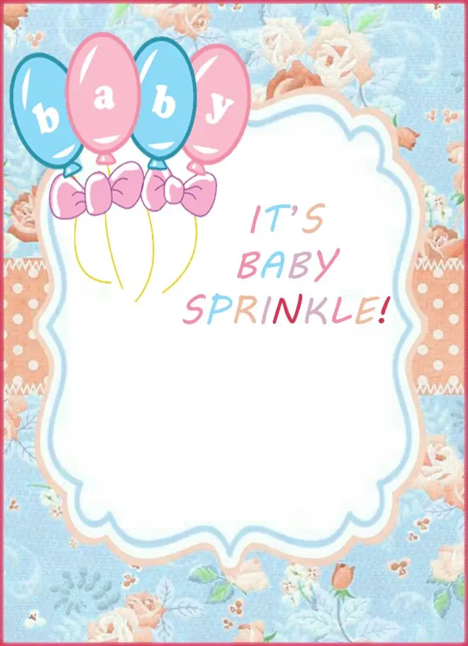 Baby Sprinkle Invitation Free Template Baby Sprinkle Invitation Free Template