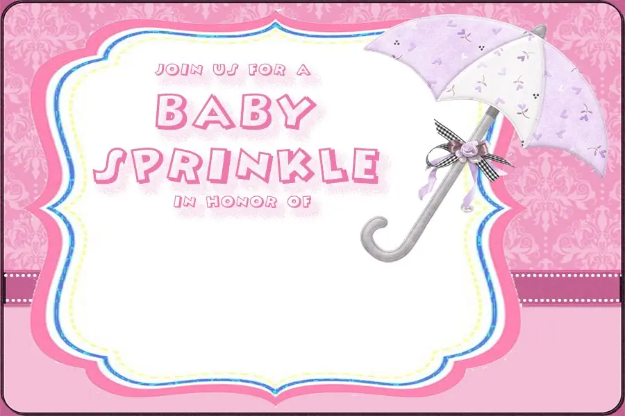 Baby Sprinkle Invitation Free