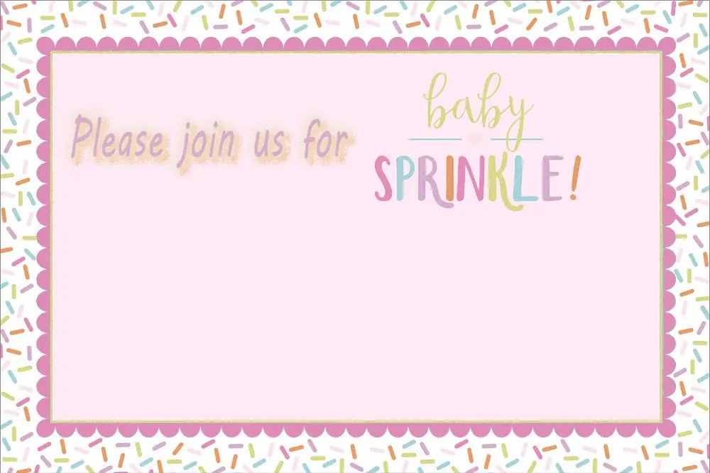 Baby Sprinkle Invitation for Girls Baby Sprinkle Invitation for Girls