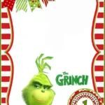Grinch First Birthday Invitation Template