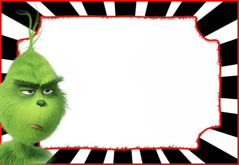 Grinch Invitation Empty