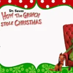 How the Grinch Stole Christmas Free Invitation
