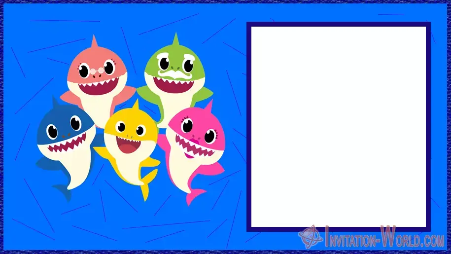 Printable Baby Shark Birthday Invitation