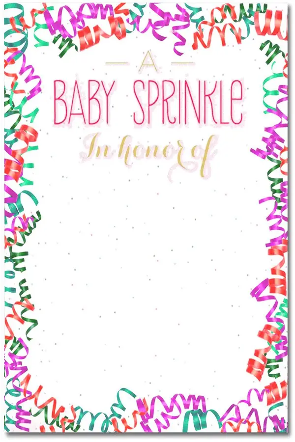 Sprinkle Shower Invitation Template Sprinkle Shower Invitation Template